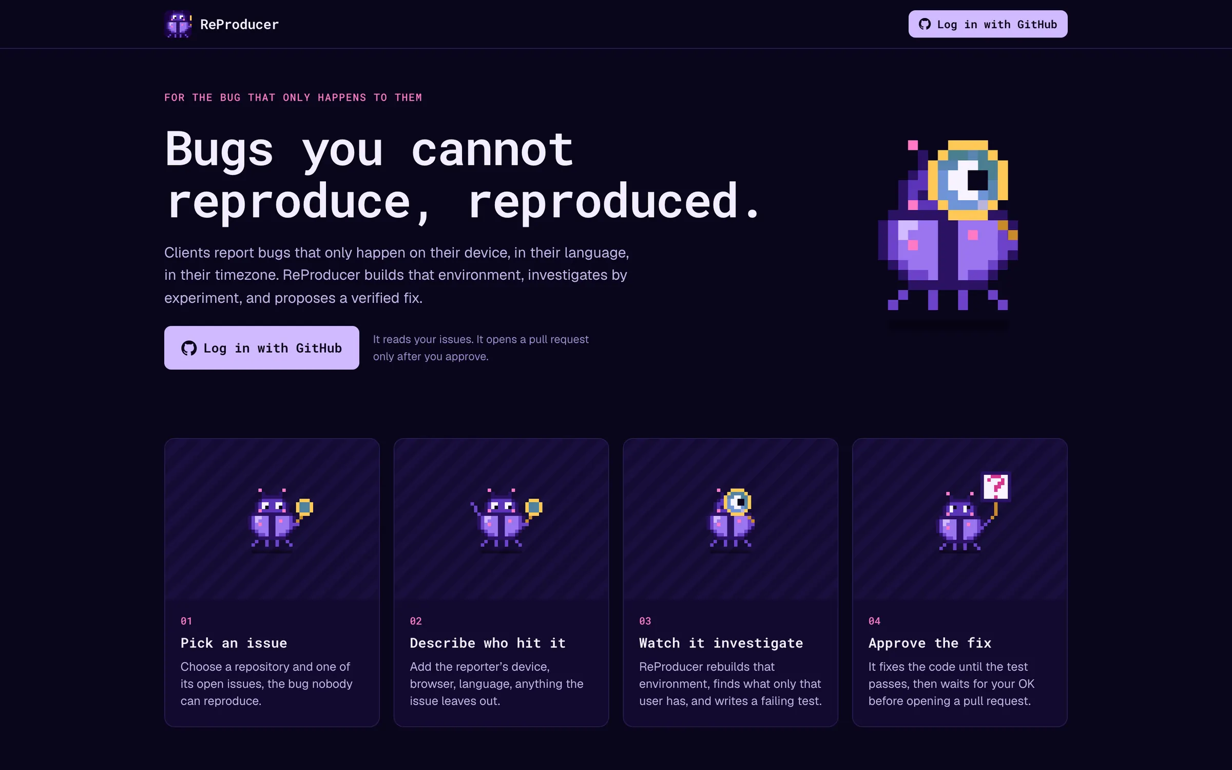 Landing page